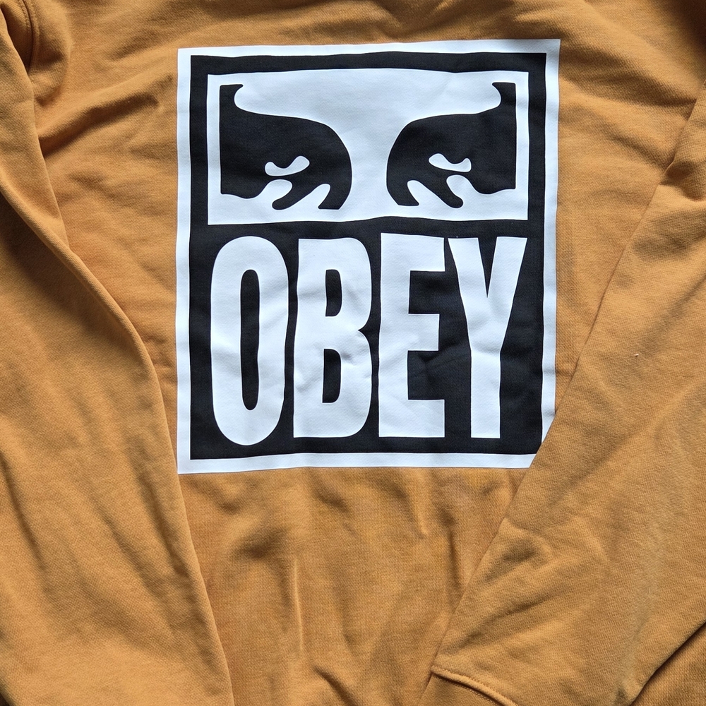 Obey Men's Brown Graphic Sweatshirt